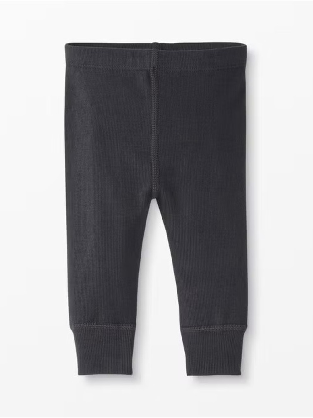 Hanna Andersson Black Rib-Knit Kids Leggings